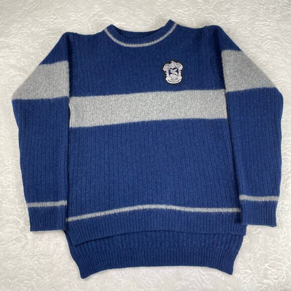 🔥Harry Potter Ravenclaw Quidditch Scotland Lambswool Jumper Sweater Unisex S - Picture 1 of 15